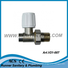 Straight Radiator Valve for Soldering to Copper Pipes (V21-007)